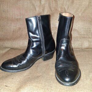 Vintage Leather Cowboy Boots
